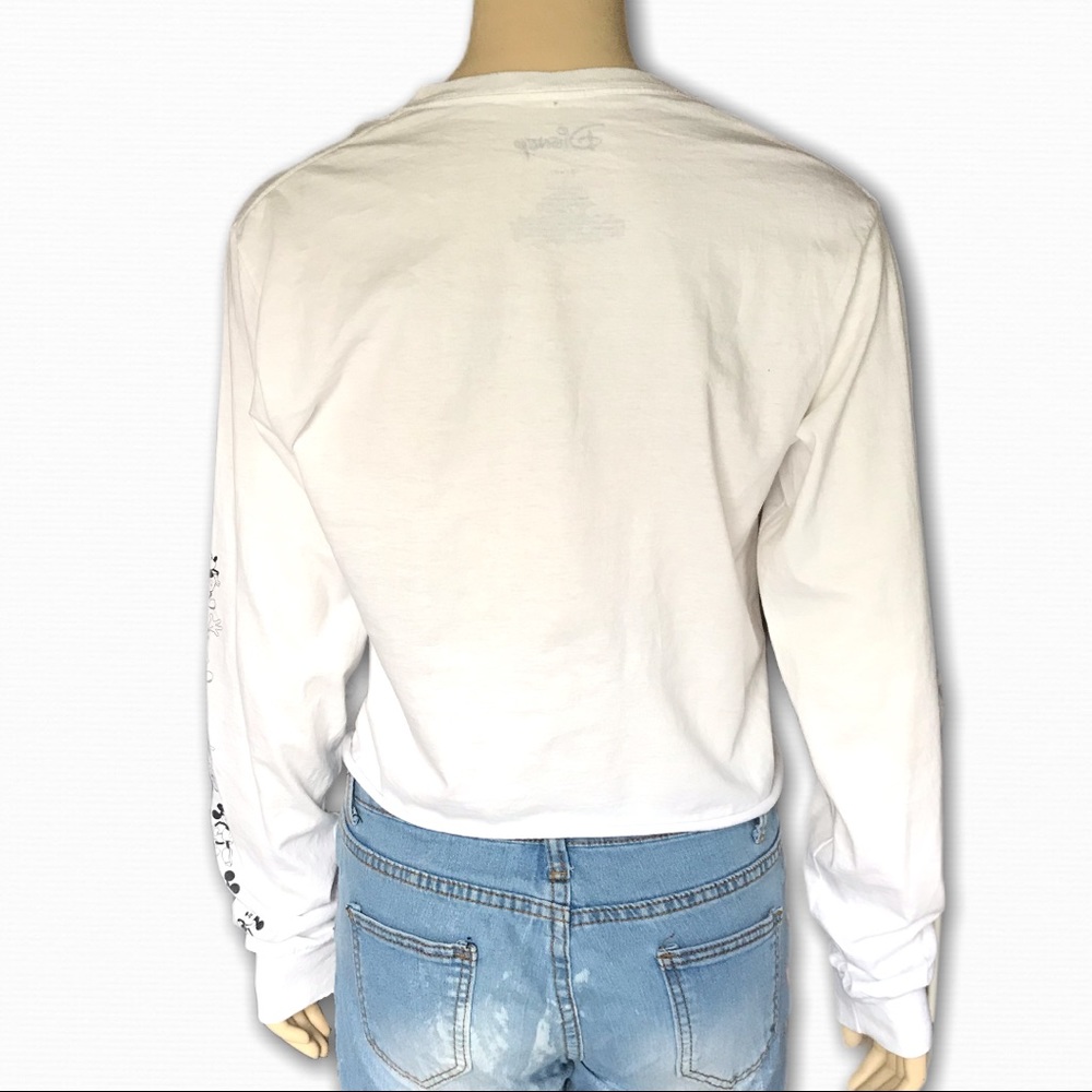White Long Sleeve Mickey Mouse Top by Disney - Picture 5 of 6